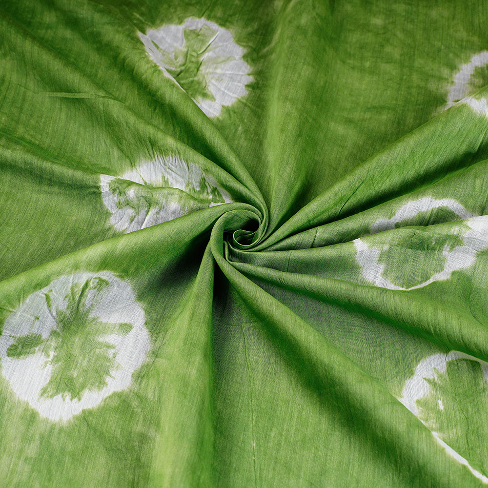 Buy Shibori Tie-Dye Chanderi Silk Handloom Fabric Online at iTokri.com