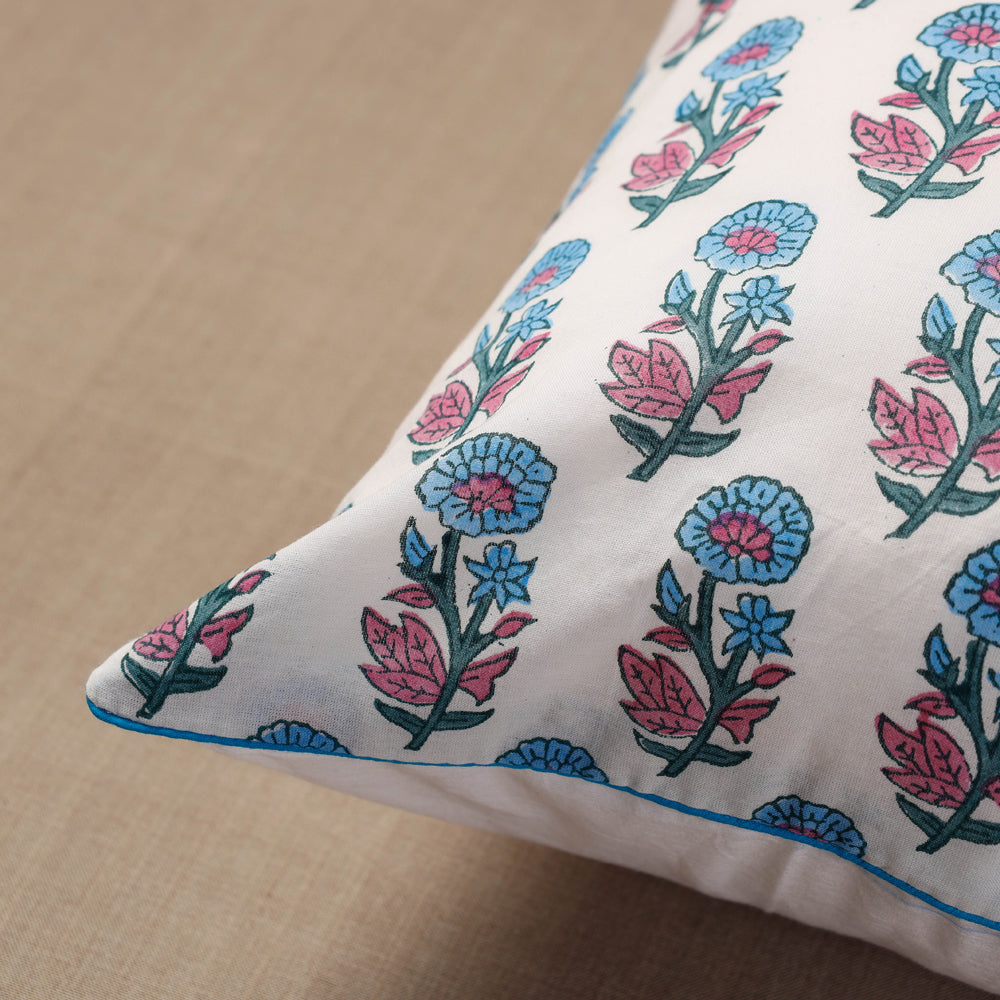 Block Printed Cushion Cover 