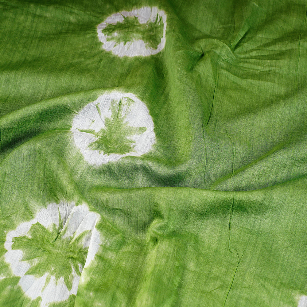 Buy Shibori Tie-Dye Chanderi Silk Handloom Fabric Online at iTokri.com