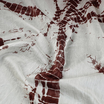 Shibori Tie-Dye Chanderi Silk Handloom Fabric