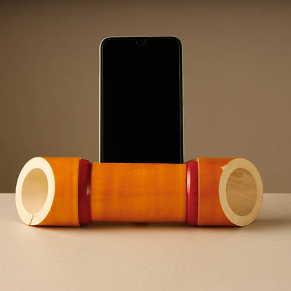 Mobile Docking Station - Channapatna Handmade Wooden Amplifier