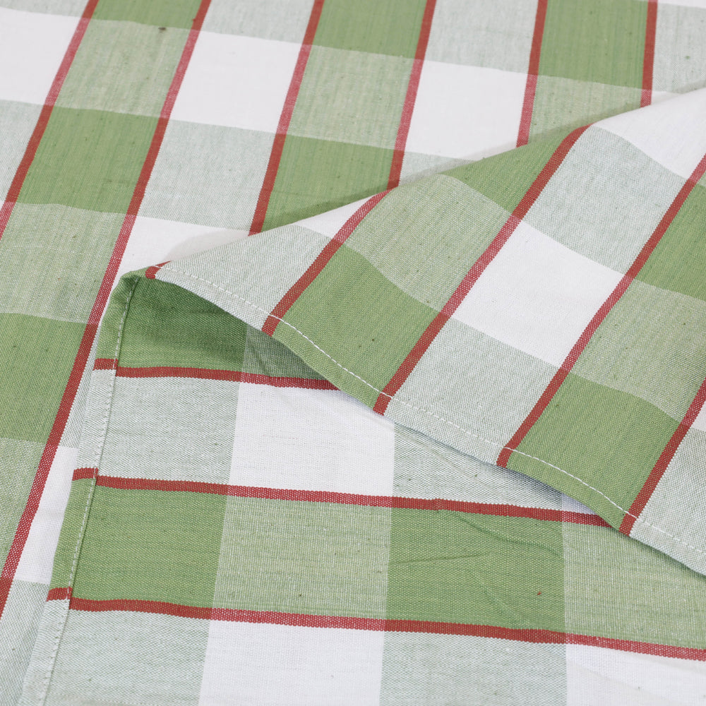 Multicolor - Mangalagiri Handloom Cotton Single Bedcover (86 x 58 in)