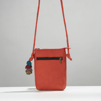 Brown - Hand Embroidered Sling Bag