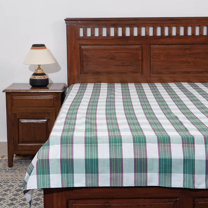 Multicolor - Mangalagiri Handloom Cotton Single Bedcover (84 x 59 in)