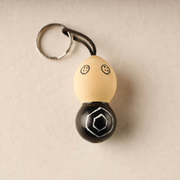 Bee - Channapatna Handmade Wooden Keychain