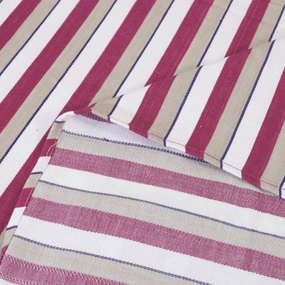 Multicolor - Mangalagiri Handloom Cotton Single Bedcover (85 x 60 in)