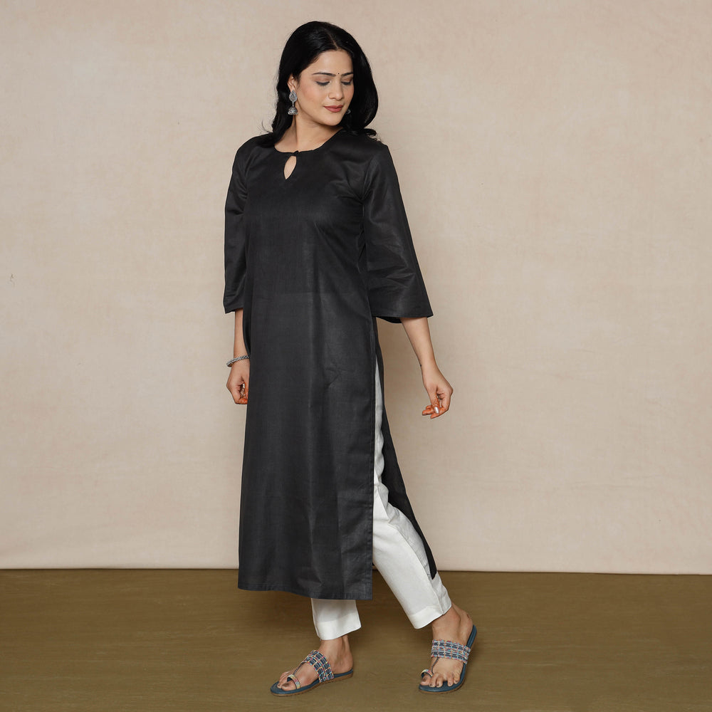 Linen Viscose Plain Kurta