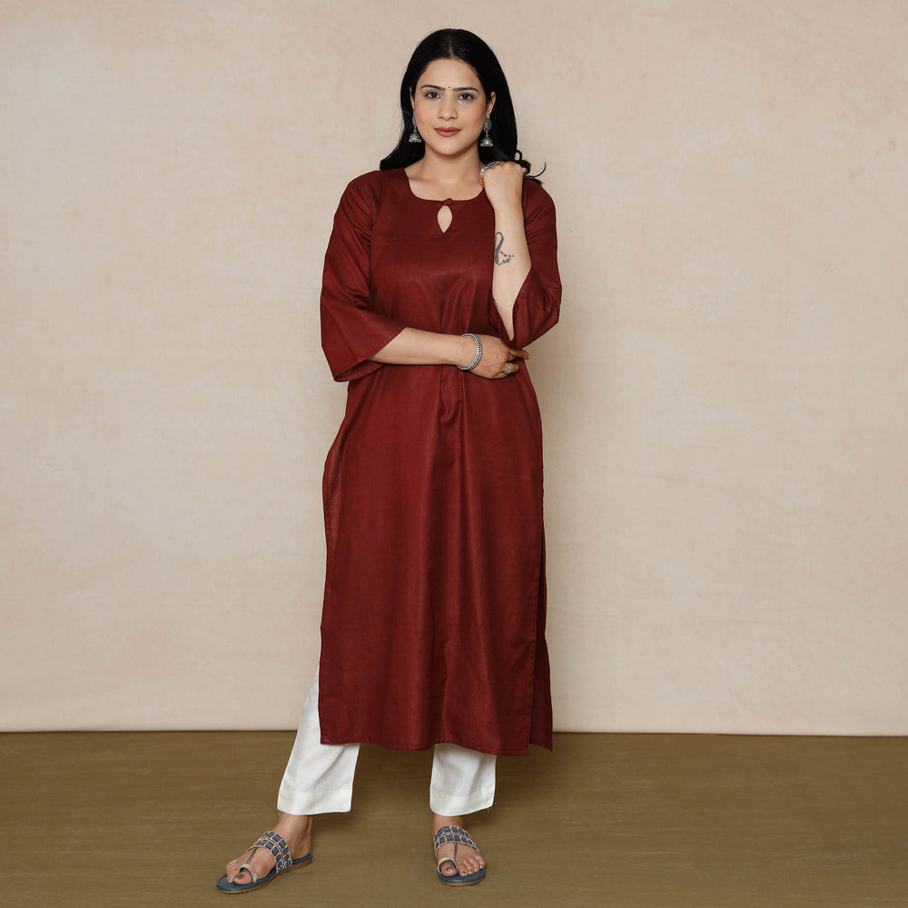 Linen Viscose Plain Kurta