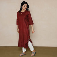 Linen Viscose Plain Kurta