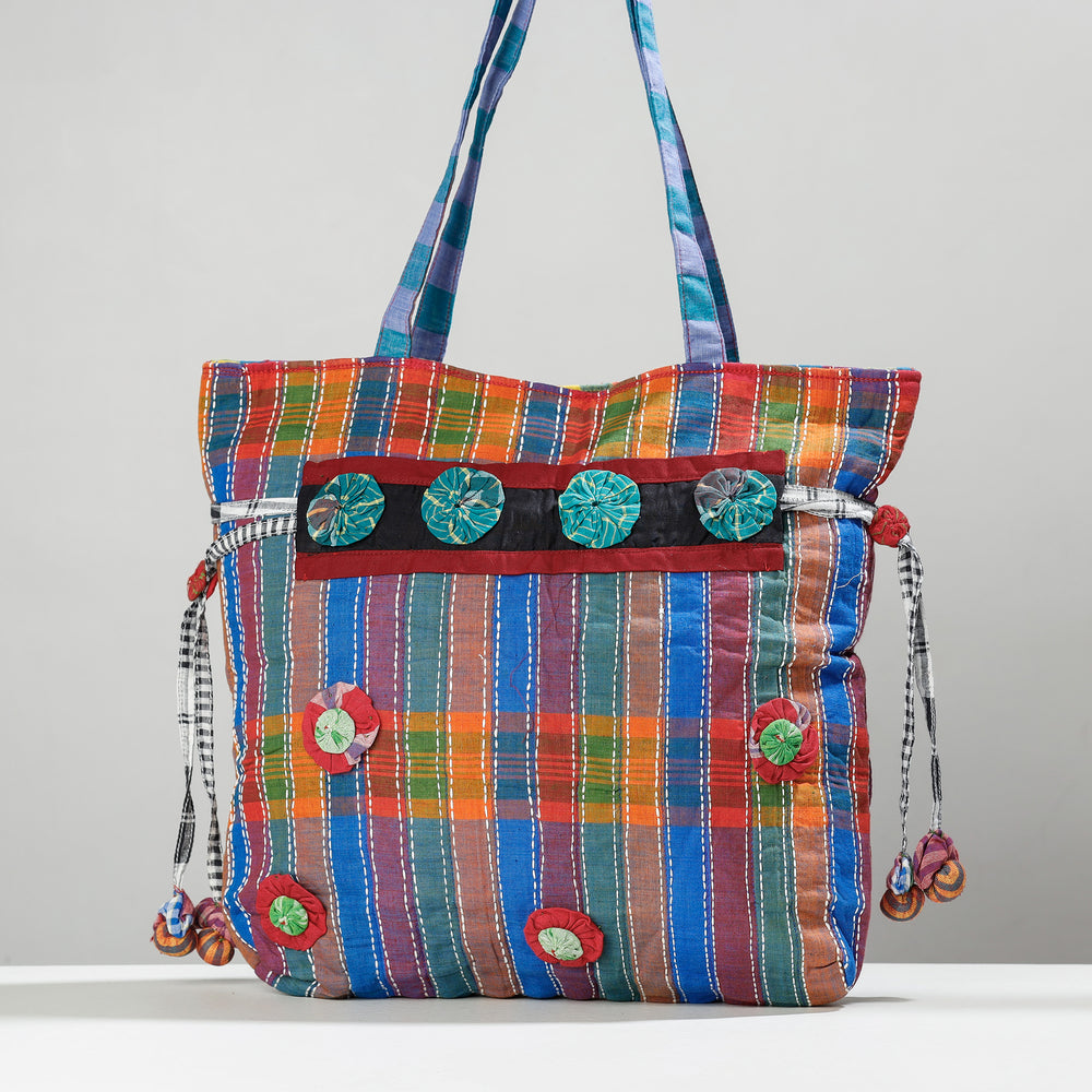  gamcha embroidered shoulder bag