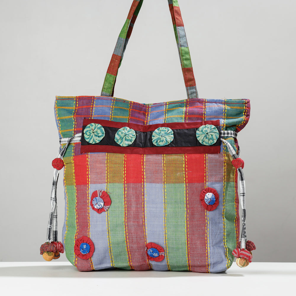  gamcha embroidered shoulder bag