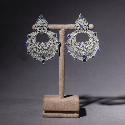 Oxidised Antique Finish GS Jhumki Earrings