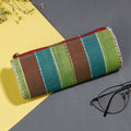 Multicolor Gamcha Fabric Hand Embroidered Spectacle Case