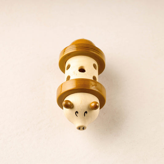 Sneezy Rolling Rattle - Traditional Channapatna Handmade Wooden Toy