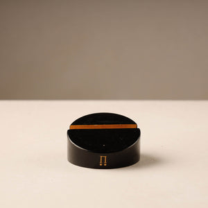 Traditional Black Channapatna Handmade Wooden Card Holder