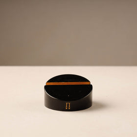 Traditional Black Channapatna Handmade Wooden Card Holder