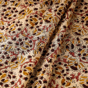Buy Pedana Kalamkari Block Printed Cotton Fabric Online at iTokri.com