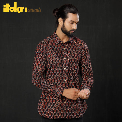 Block Printed men shirt
