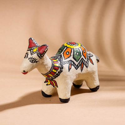 Camel - Madhubani Handpainted Paper Mache Home Decor Item