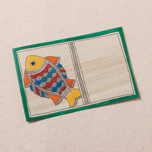  Traditional Madhubani Handpainted Postcard 