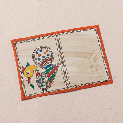 Traditional Madhubani Handpainted Postcard (3.5 x 5 in)