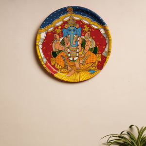 Buy Handpainted Cheriyal Painting Wooden Plate/Wall Frame by Dhanalakota Sai Kiran Online at iTokri.com