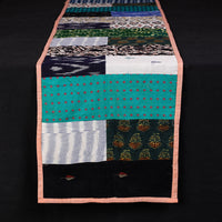 Block Printed Patchwork Cotton Table Runner (61 x 14 in)