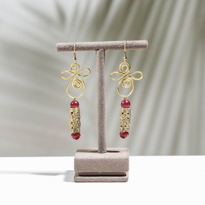 Miharu Wire Sculpted Dhokra Earrings