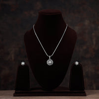 filigree silver necklace set