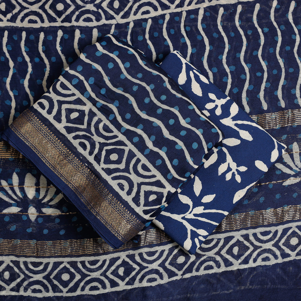 Buy Phulkari Embroidered Silk Cotton Gota Patti 3pc Suit Material Set  Online at iTokri.com - iTokri आई.टोकरी