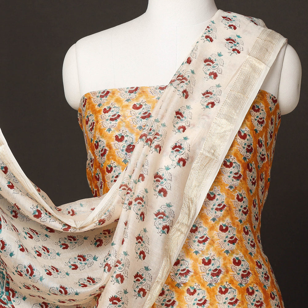 sanganeri silk dress material