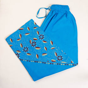  Cotton Bengal Kantha Embroidery Palazzo