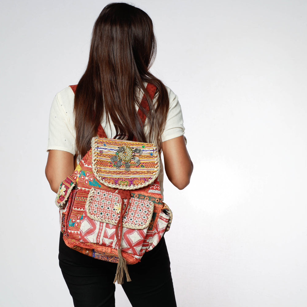 Buy Banjara Vintage Embroidery Mirror Bead Coin Work Pithu Bag