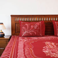 batik double bed cover set