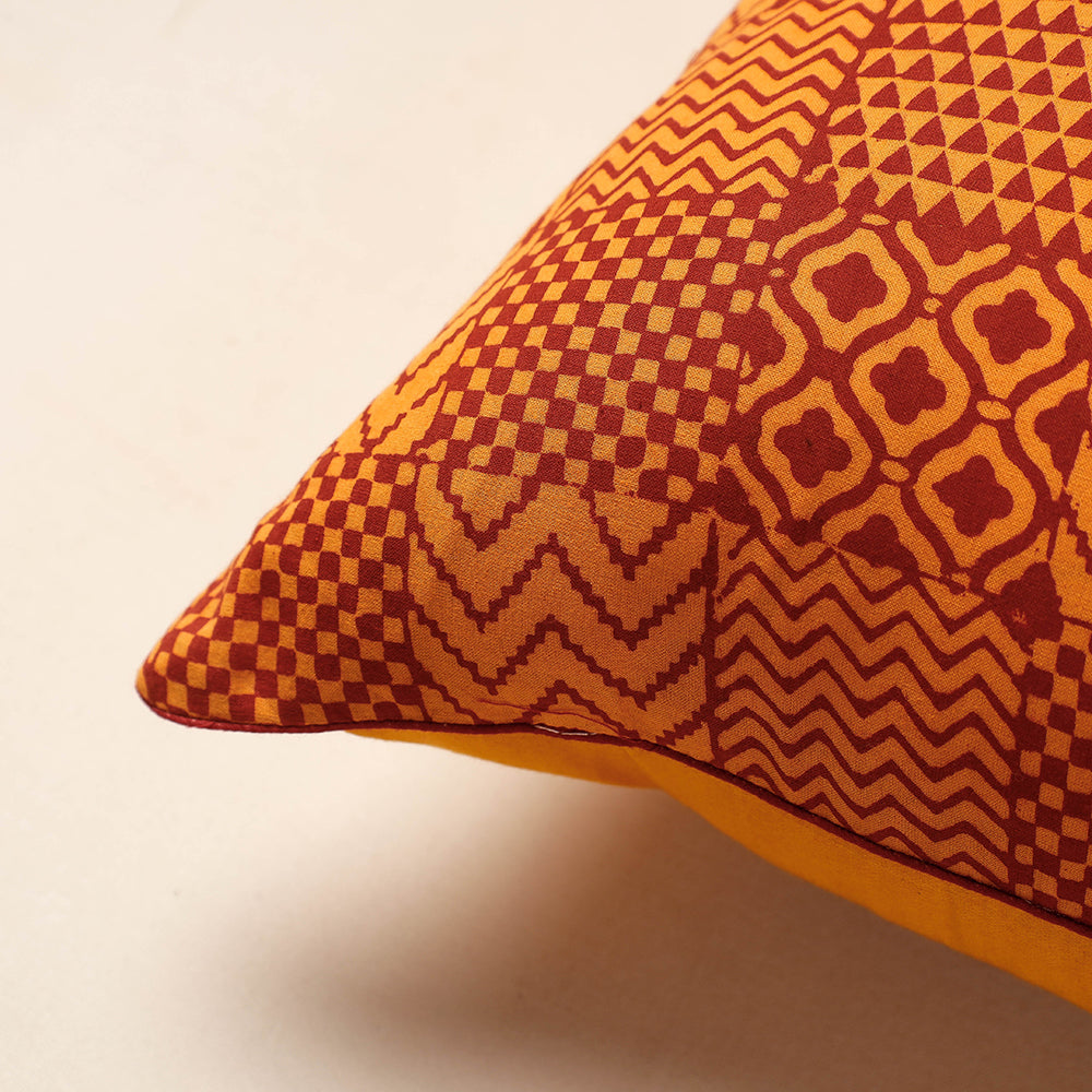 Block Printed Cushion Cover 