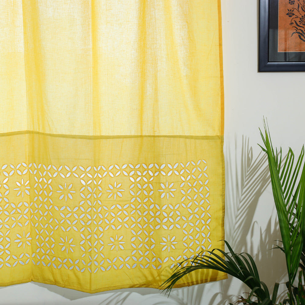 Applique Cutwork Window Curtain