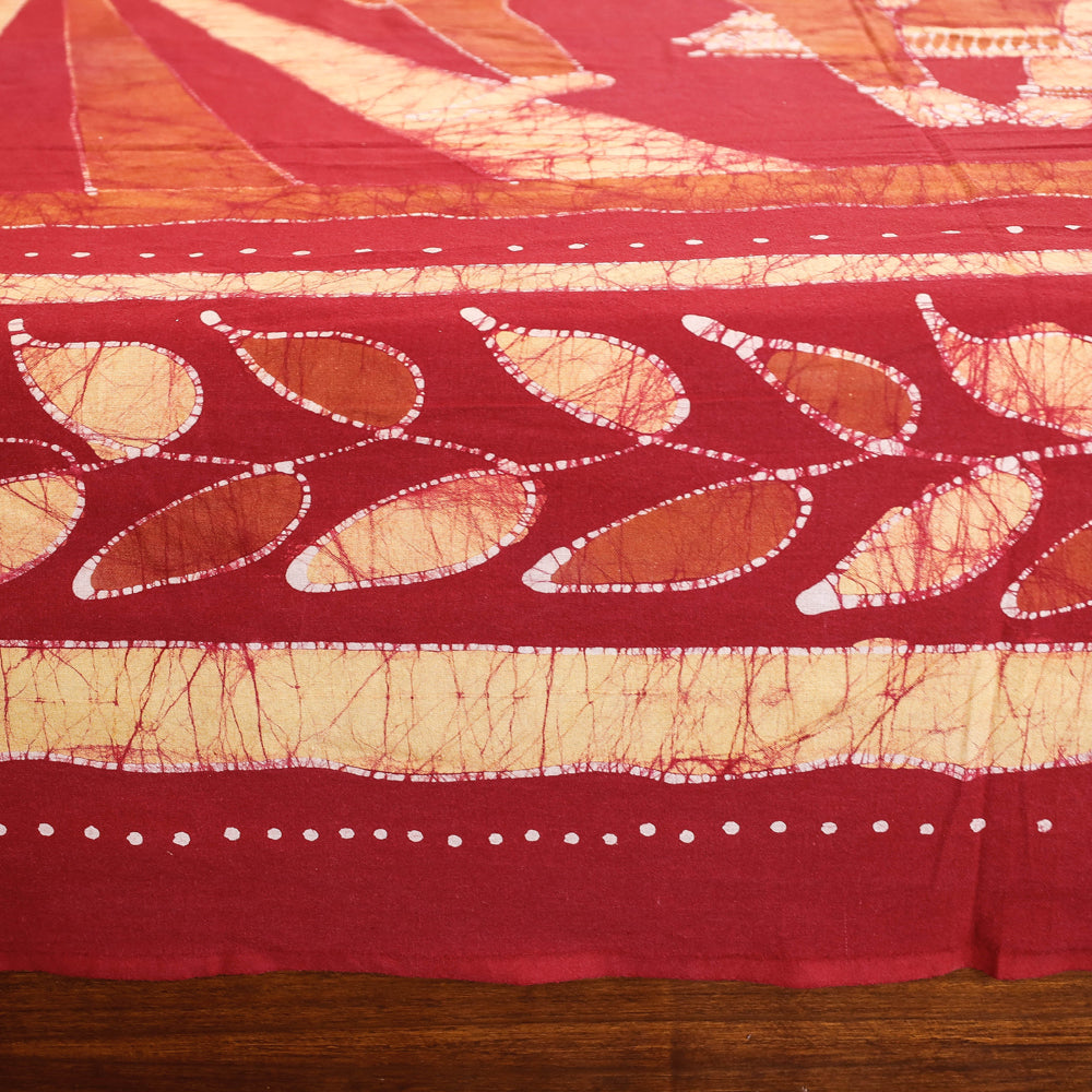 batik double bed cover set