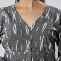 Buy Pochampally Ikat Full Sleeve Cotton Crop Top Online at iTokri.com