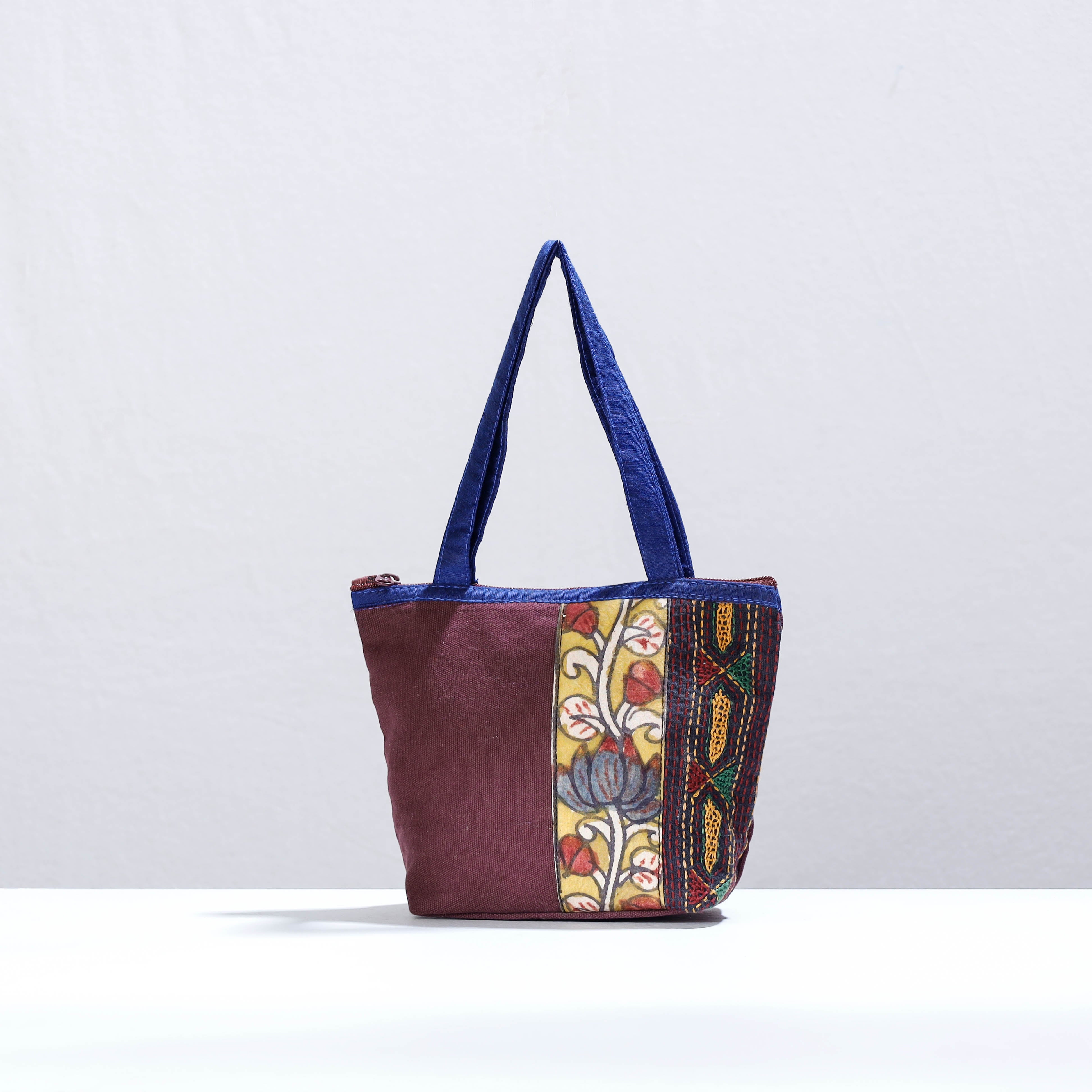 INDHA Maroon Colour Kalamkari Printed Cross Body Sling Bag for Girls/Womens  - Curated online shop for handcrafted products made in India by women  artisans