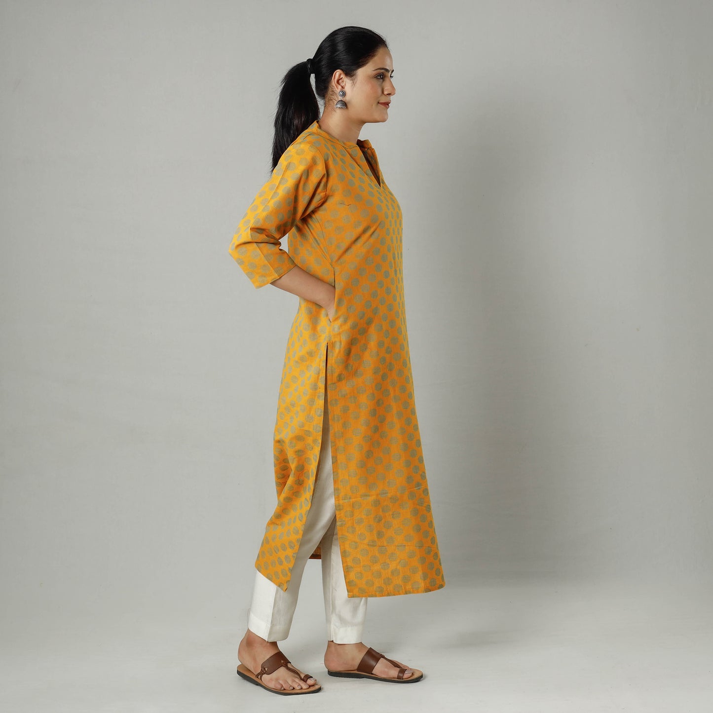 jacquard kurta