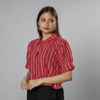 jacquard cotton crop top 