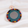  Handcrafted Kutch Blue Hand Mirror 