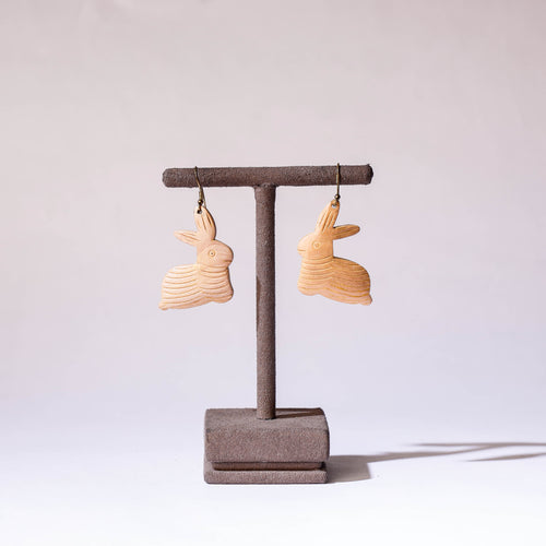 wooden earrings