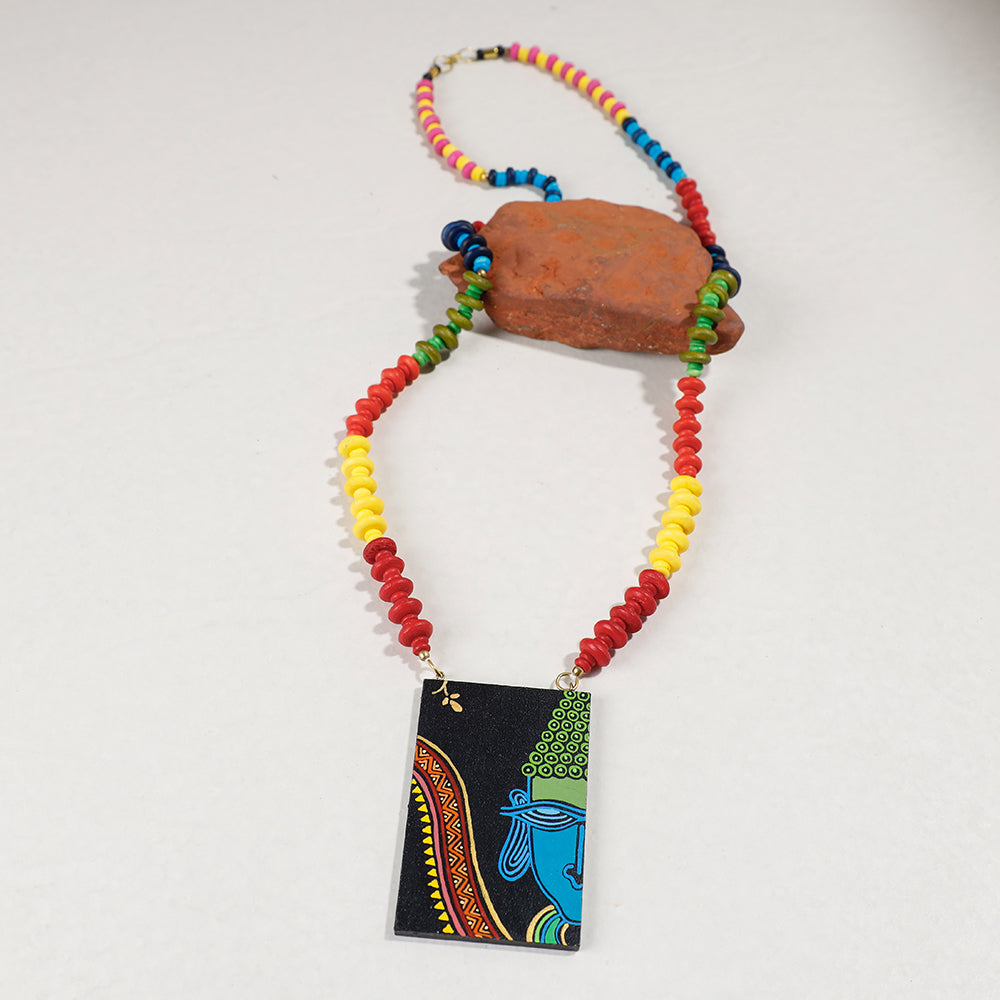 miniature handpainted necklace