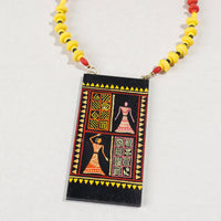 miniature handpainted necklace