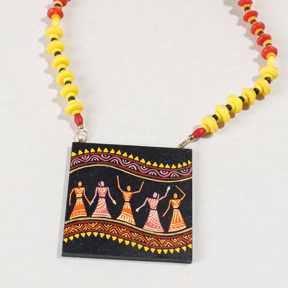 miniature handpainted necklace