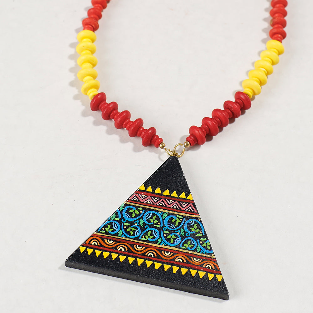 miniature handpainted necklace