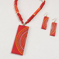 miniature wooden necklace set