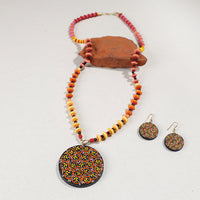 miniature wooden necklace set