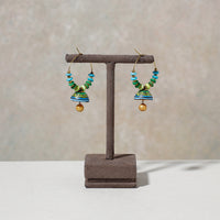 Miniature Handpainted Terracotta Big Bali Earrings